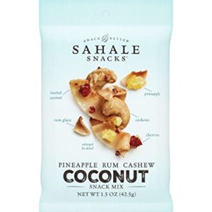 Healthy Snack Ideas Sahale Snacks Pineapple Rum Cashew Coconut Snack Mix