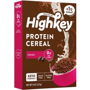 Healthy Snack Idea HighKey Protein Snacks - Keto Breakfast Cereal Cocoa