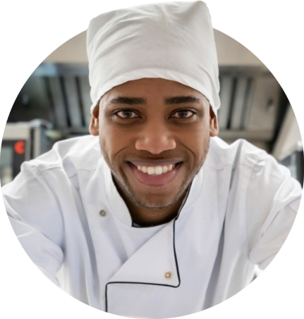 A smiling chef